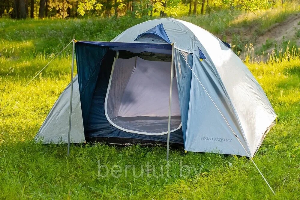 Палатка туристическая 4-местная ACAMPER MONODOME XL blue от компании MyMarket - фото 1