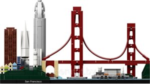 Конструктор Архитектура Сан Франциско 595 деталей аналог Лего