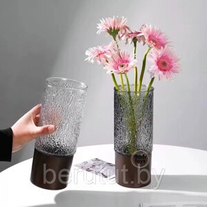 Ваза стеклянная для цветов и сухоцветов VS-01