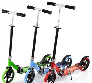 Самокат двухколесный подростковый складной с большими колесами Scooter