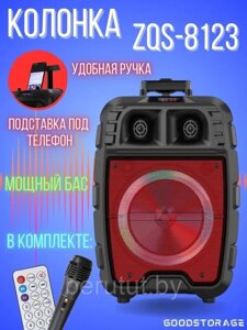 Колонка напольная акустическая ZQS8123 с микрофоном