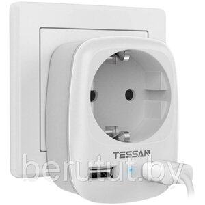Cетевой фильтр Tessan TS-611-DE (серый)