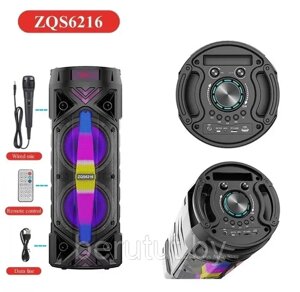 Колонка напольная акустическая ZQS-6216 с микрофоном