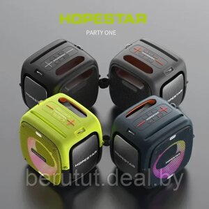 Колонка портативная музыкальная Bluetooth Hopestar PARTY ONE с 2 микрофонами