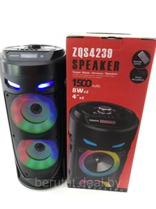 Колонка напольная акустическая ZQS4239 с микрофоном