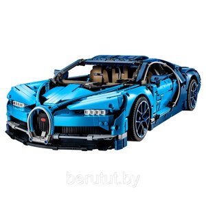 Конструктор гоночная машина Bugatti Chiron 2054 детали аналог лего