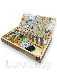 Развивашка для ребенка 1.5-4 года с цифрами и животными