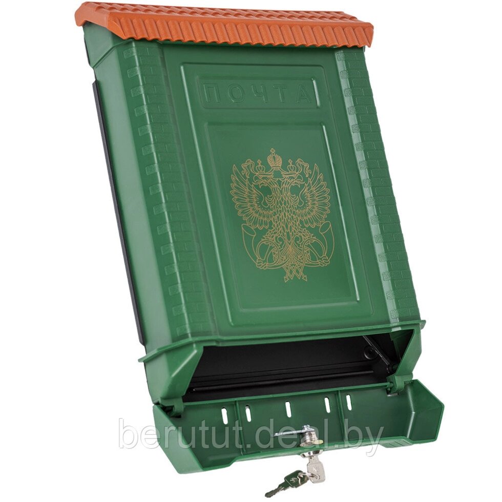 Почтовый ящик Премиум с металлическим замком (зеленый) от компании MyMarket - фото 1