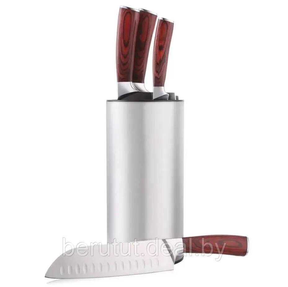 Подставка для ножей и ножниц SUNHOME металлик от компании MyMarket - фото 1