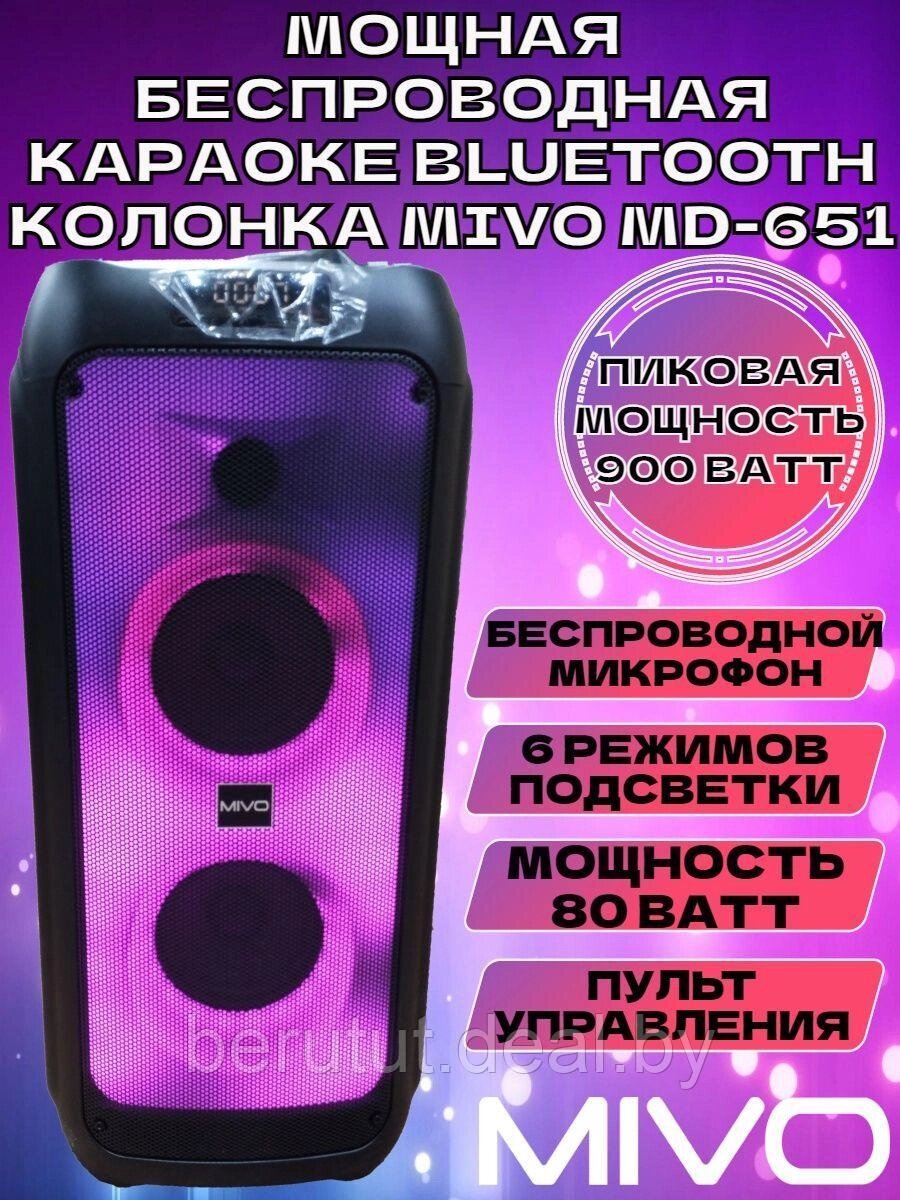 Портативная напольная беспроводная колонка Bluetooth MIVO MD-651 с микрофоном от компании MyMarket - фото 1