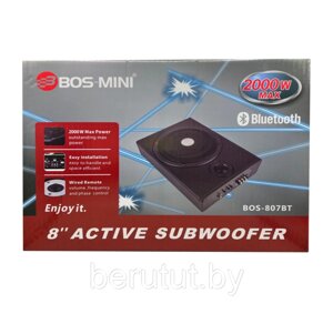 Сабвуфер активный в машину под сиденье Bos-Mini Bos-807BT