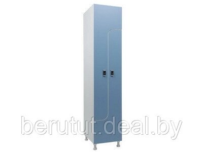 Шкаф для раздевалок WLZ 21-40 EL голубой/белый от компании MyMarket - фото 1