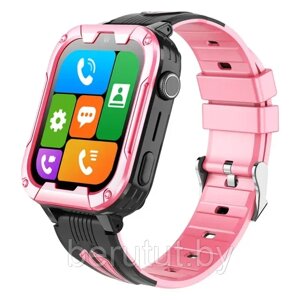 Смарт часы умные детские с GPS с камерой и SIM картой 4G Smart Baby Watch Розовые