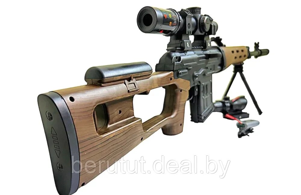 Снайперская винтовка СВД с оптическим прицелом электропневматическая от компании MyMarket - фото 1