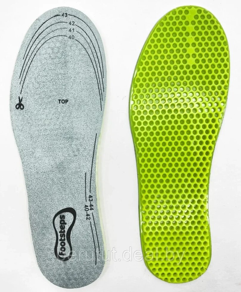Стельки ортопедические для обуви универсальные гелевые амортизирующие сотовидной структуры Размер 40-43 от компании MyMarket - фото 1
