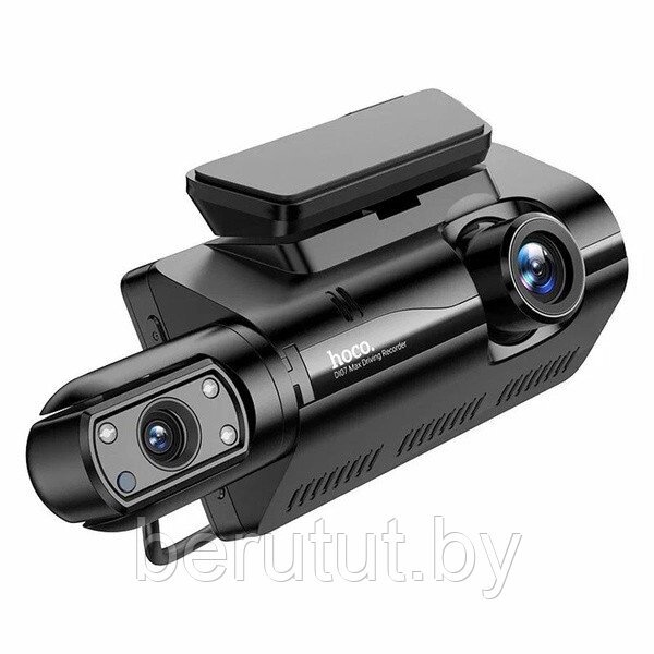 Видеорегистратор автомобильный 2 камеры HOCO DI07 Max Wi-fi от компании MyMarket - фото 1