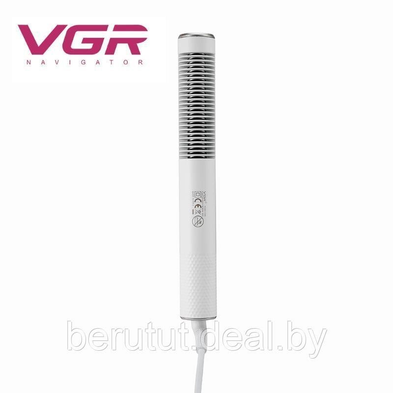 Выпрямитель для волос, Термощетка Mivis VGR V-586 , белый от компании MyMarket - фото 1