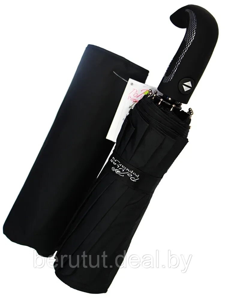 Зонт мужской складной автомат Popular №2 (9 спиц усиленных) от компании MyMarket - фото 1
