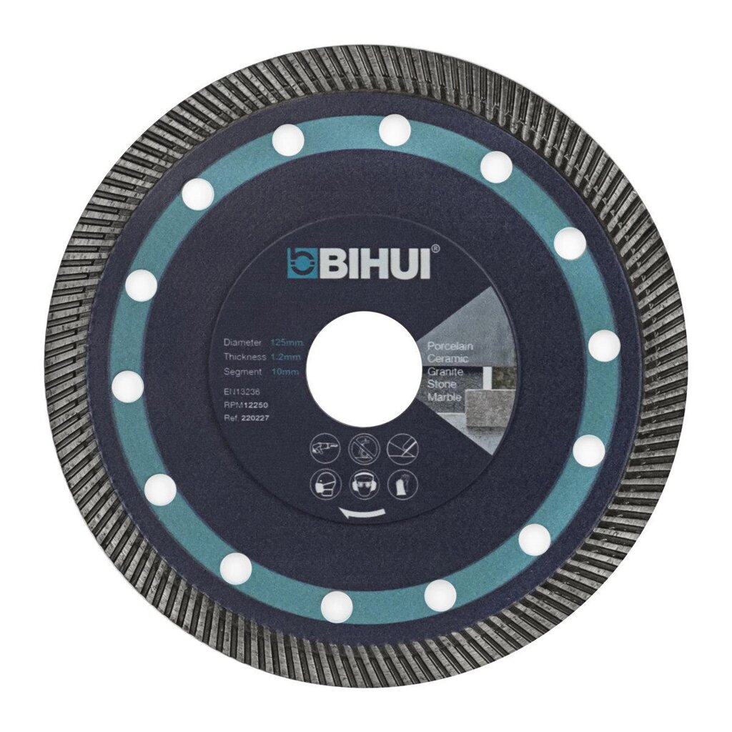 Диск алмазный BIHUI SUPER THIN TURBO, 115мм, арт. DCBN115 - наличие