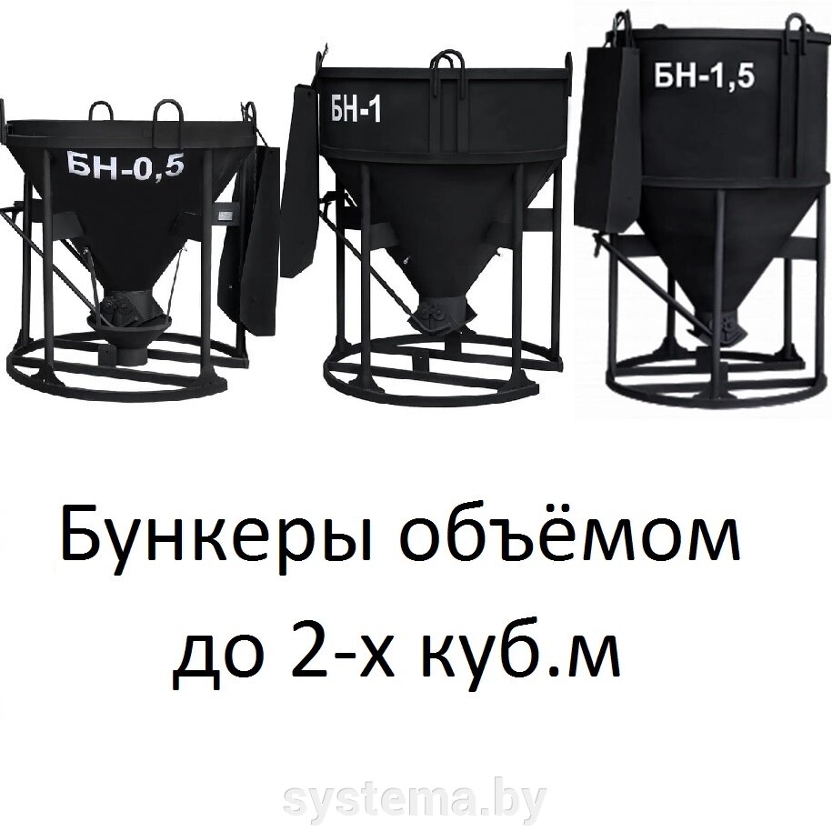 Бункер для бетона БН-0,5 (рюмка, колокольчик) от компании ГРОССМЕХАНИКА - фото 1