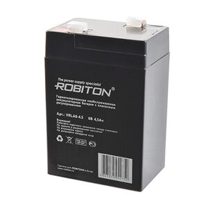 Аккумулятор 6V 4,5Ah Robiton VRLA6-4.5