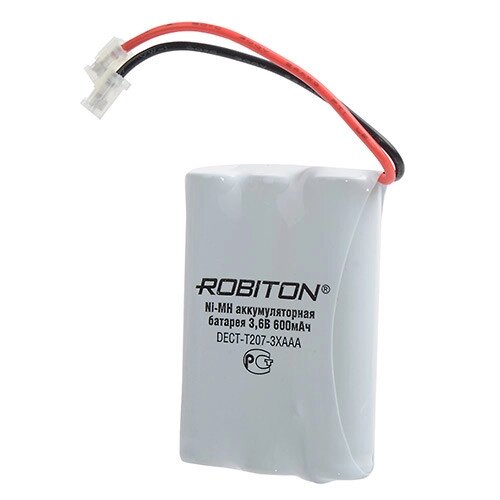 Аккумулятор к радио телефону NI-MH Robiton DECT-T207-3XAAA 600 mAh от компании Магазин Дэмакс - фото 1