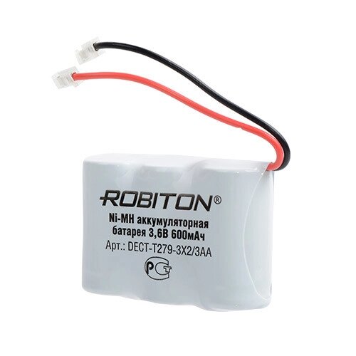 Аккумулятор к радио телефону NI-MH Robiton DECT-T279-3X2/3AA 600 mAh от компании Магазин Дэмакс - фото 1