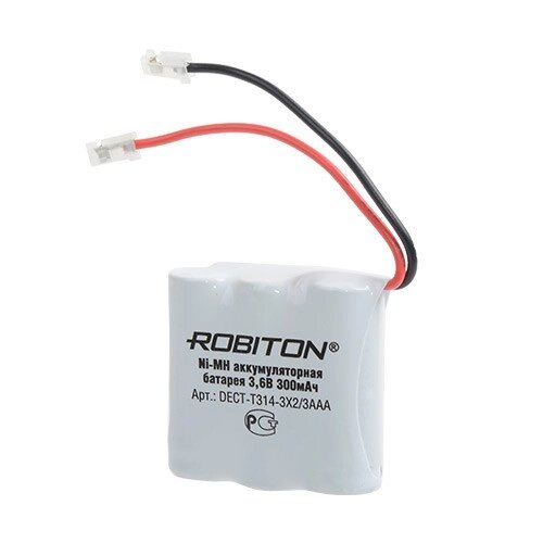 Аккумулятор к радио телефону NI-MH Robiton DECT-T314-3X2/3AAA 300 mAh от компании Магазин Дэмакс - фото 1