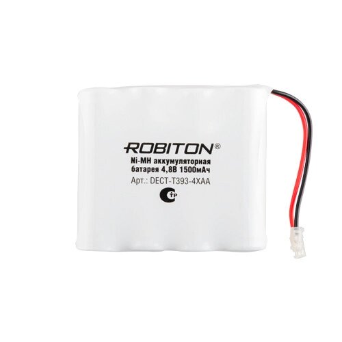 Аккумулятор к радио телефону NI-MH Robiton DECT-T393-4XAA PH1 1500 mAh от компании Магазин Дэмакс - фото 1