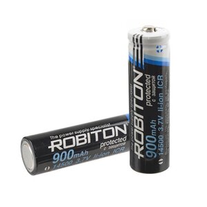 Аккумулятор Li-ion 14500 3.7V 900mAh (с защитой) Robiton