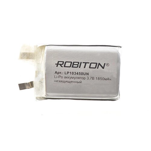 Аккумулятор Li-Po LP103450UN 3.7V 1850 mAh (без защиты) Robiton от компании Магазин Дэмакс - фото 1