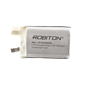 Аккумулятор Li-Po LP103450UN 3.7V 1850 mAh (без защиты) Robiton