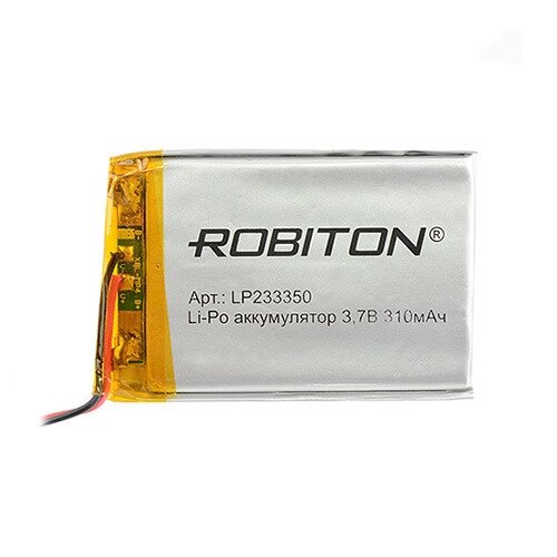 Аккумулятор Li-Po LP233350 3.7V 310 mAh Robiton от компании Магазин Дэмакс - фото 1