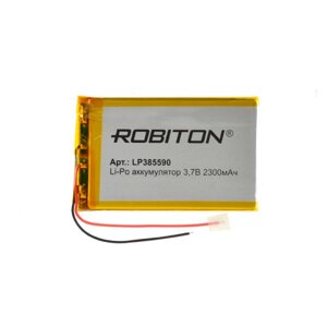 Аккумулятор Li-Po LP385590 3,7V 2300 mAh Robiton