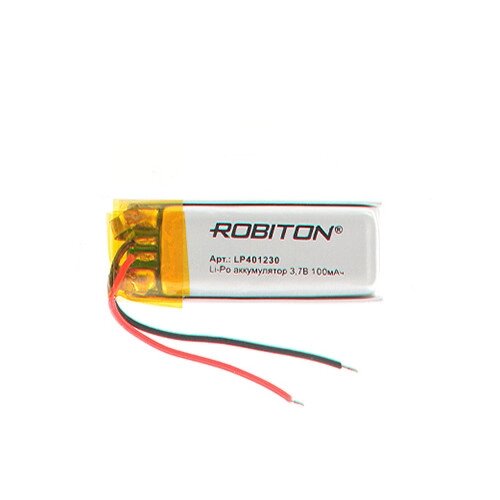 Аккумулятор Li-Po LP401230 3.7V 100 mAh Robiton от компании Магазин Дэмакс - фото 1