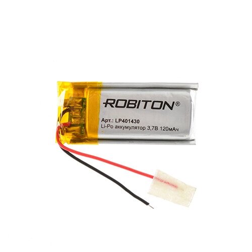 Аккумулятор Li-Po LP401430 3,7V 120 mAh Robiton от компании Магазин Дэмакс - фото 1