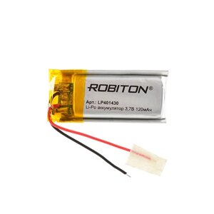 Аккумулятор Li-Po LP401430 3,7V 120 mAh Robiton