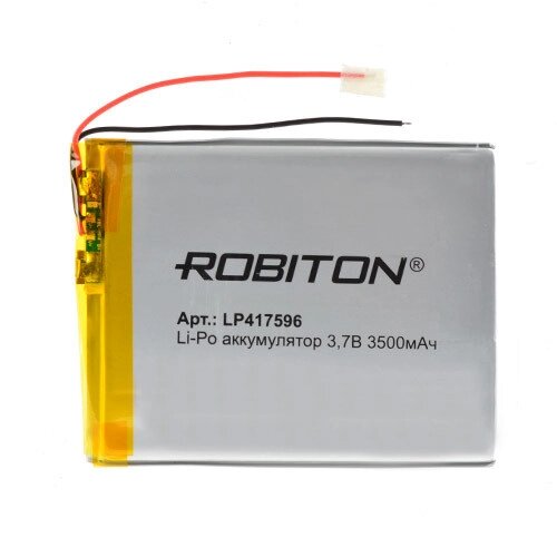 Аккумулятор Li-Po LP417596 3,7V 3500 mAh Robiton от компании Магазин Дэмакс - фото 1