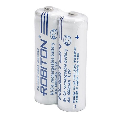 Аккумулятор NI-CD AA 600mAh Robiton SR2 от компании Магазин Дэмакс - фото 1