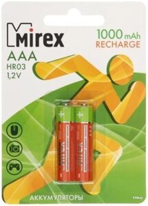 Аккумулятор NI-MH AAA 1000mah mirex 2BL