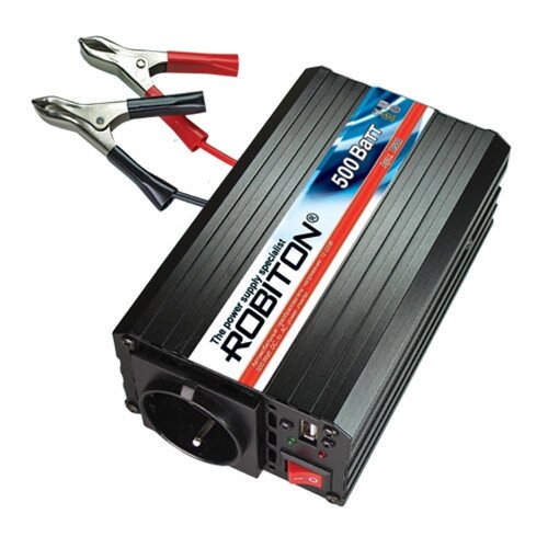 Автомобильный инвертор ROBITON 12V-220V R500 500W с USB выходом от компании Магазин Дэмакс - фото 1