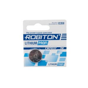 Батарейка CR2032 robiton PROFI 1BL