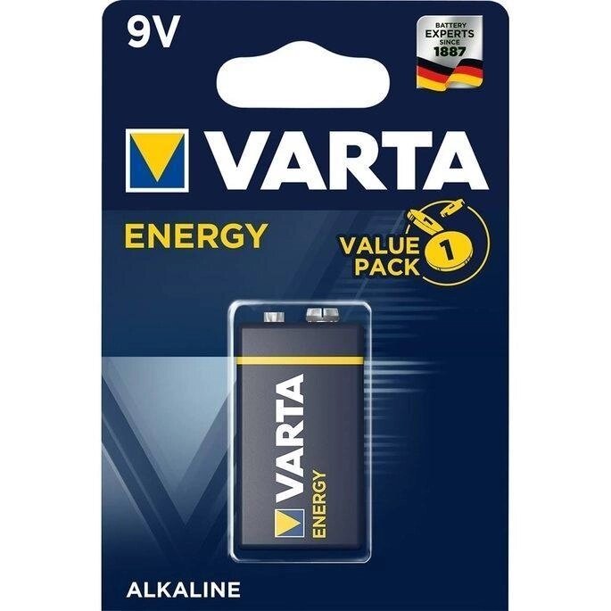 Батарейка Крона 6LR61 VARTA ENERGY 1BL от компании Магазин Дэмакс - фото 1