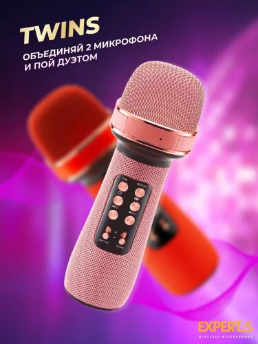 Беспроводной микрофон караоке с Bluetooth EXPERTS WM-710 черный