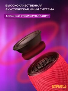 Беспроводной микрофон караоке с Bluetooth EXPERTS WM-710 красный