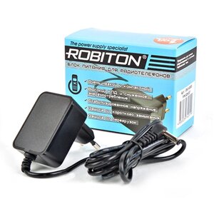 Блок питания ROBITON ID6,5-500S 6,5V 0.5A угловой 4,8x1,7 (для радиотелефонов Panasonic