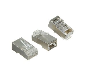 Джек RJ-45 8P8c CAT 5e (экран) rexant 05-1023