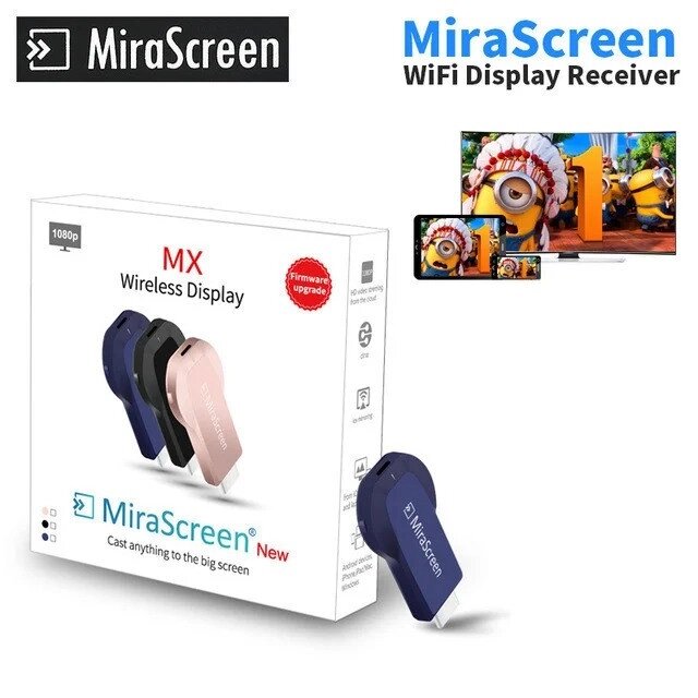 HDMI приемник для передачи беспроводного экрана MiraScreen (Wireless Display Screen MX) от компании Магазин Дэмакс - фото 1