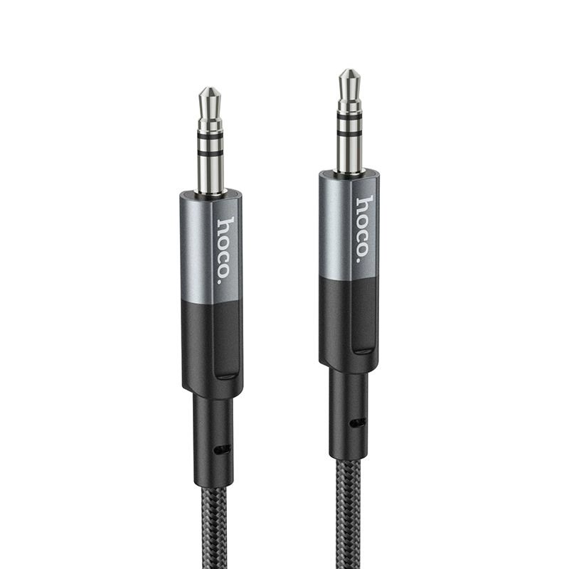 Кабель AUX Hoco UPA23 jack (M) - jack (M) 3.5mm (1.0 м) нейлон металлик от компании Магазин Дэмакс - фото 1