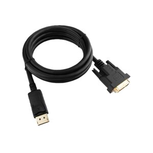 Кабель DisplayPort -DVI Cablexpert CC-DPM-DVIM-6, 1.8м, черный, экран, пакет